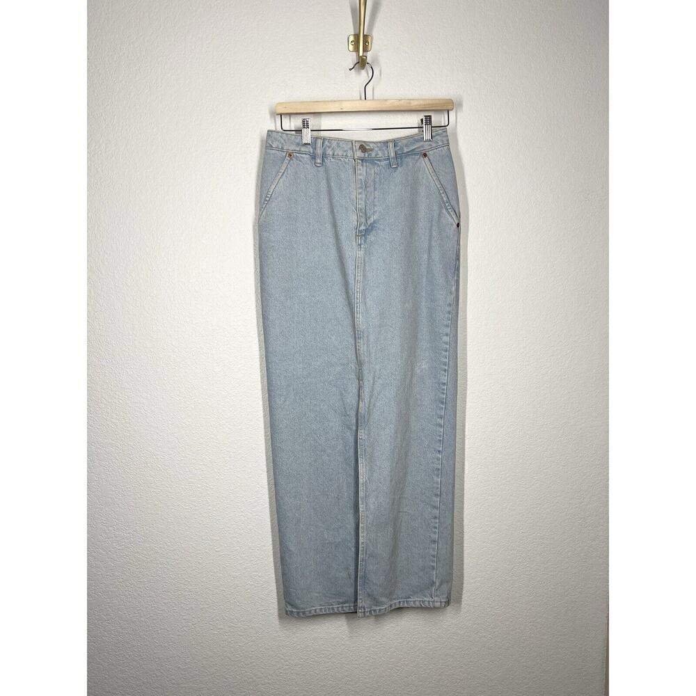 Na- Kd Slit Detailed Maxi Denim Skirt Size 36 US Small